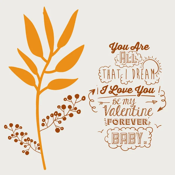 Amour message conception — Image vectorielle