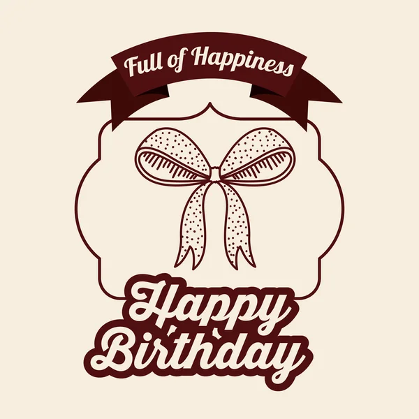 Feliz cumpleaños diseño — Vector de stock