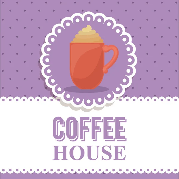 Coffee house design — Stock Vector
