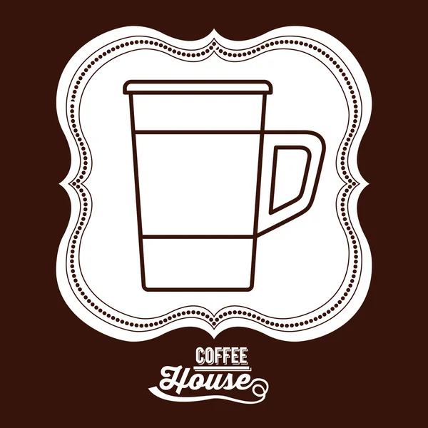 Coffee house design — Stock Vector