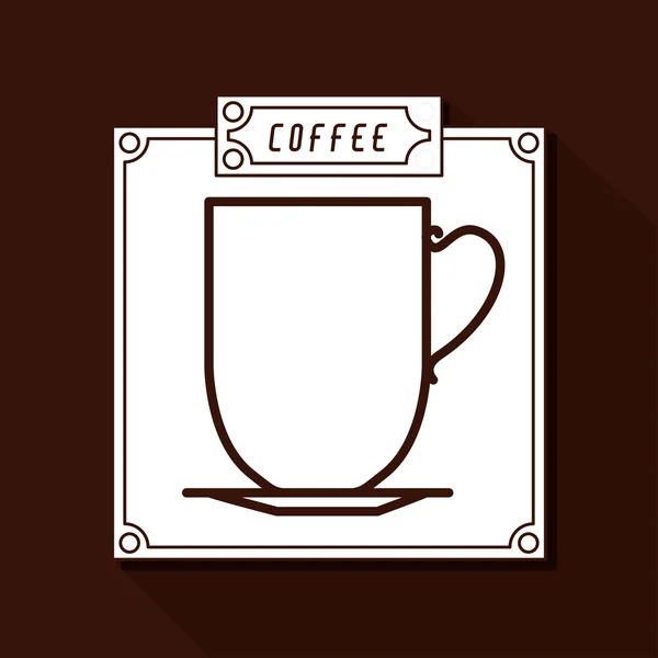 コーヒーの家の設計 — ストックベクタ