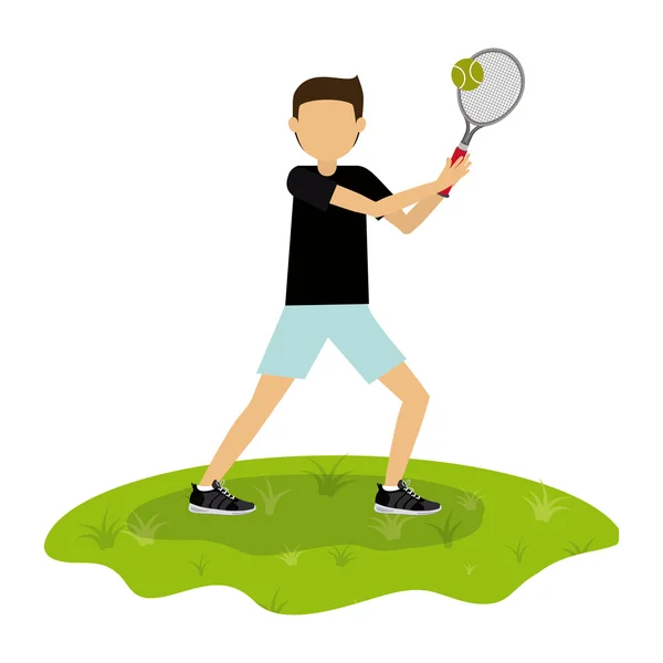 Sportowiec avatar projekt — Wektor stockowy