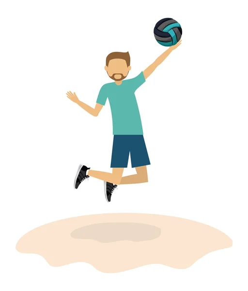 Sportowiec avatar projekt — Wektor stockowy