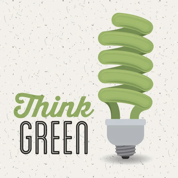 Penser design vert — Image vectorielle