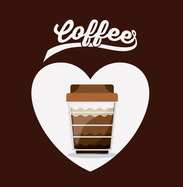 Delicioso diseño de café — Vector de stock