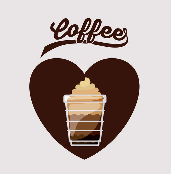 Design de café delicioso —  Vetores de Stock