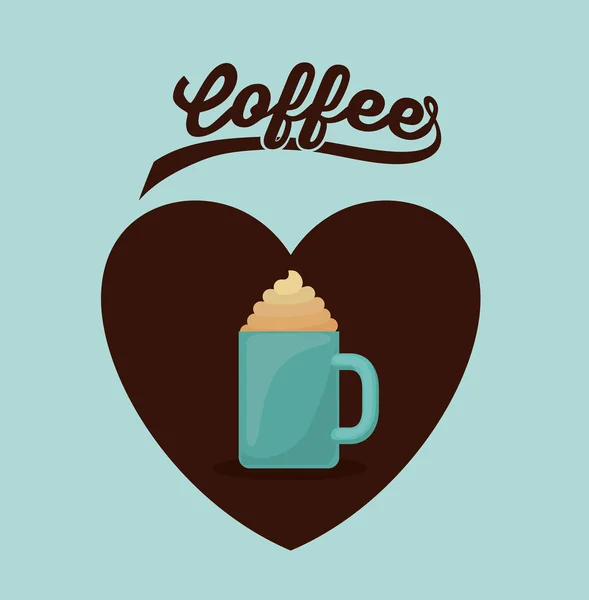 Délicieux design de café — Image vectorielle