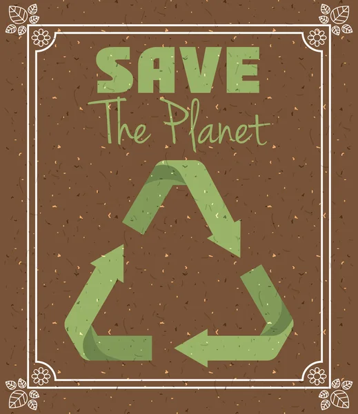 Save the planet design — Stock Vector