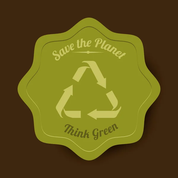 Save the planet design — Stock Vector