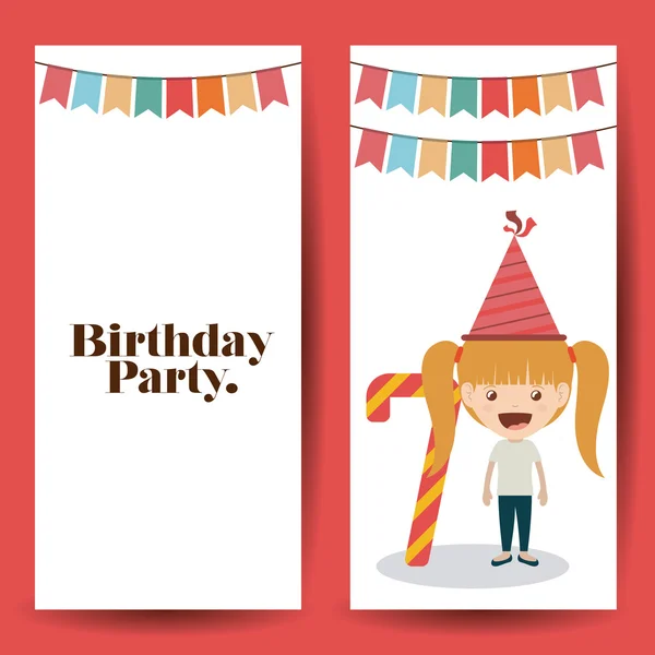 Birthday party design — Stock Vector