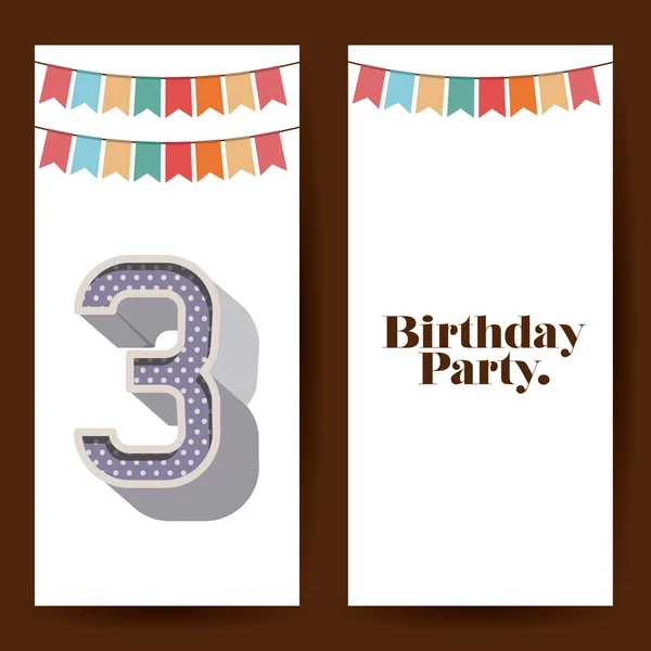 Birthday party design — Stock Vector