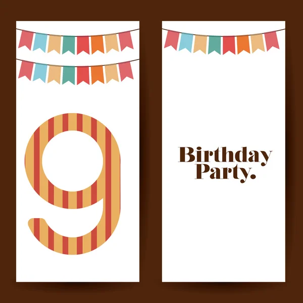 Birthday party design — Stock Vector