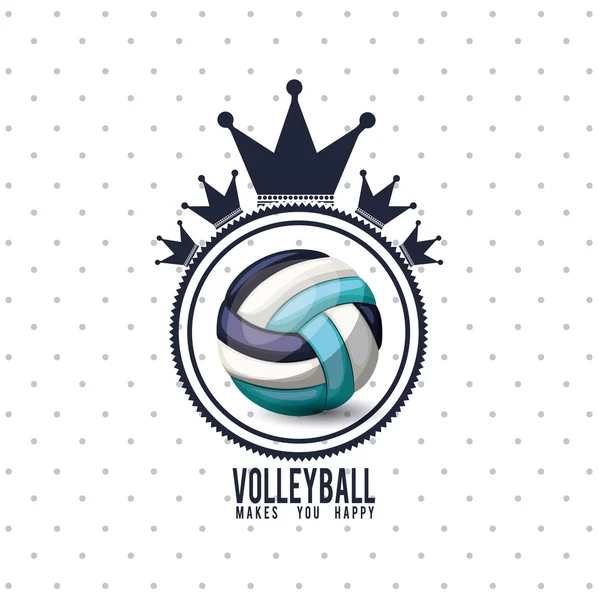 Volleyball league design — Stock Vector