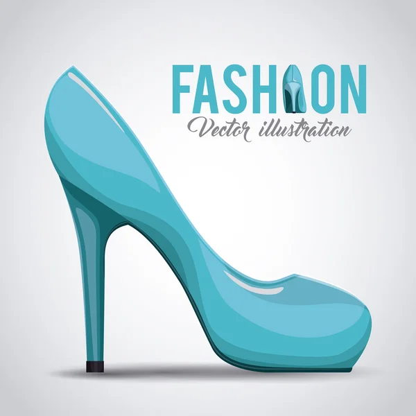 Mode femmes chaussures design — Image vectorielle