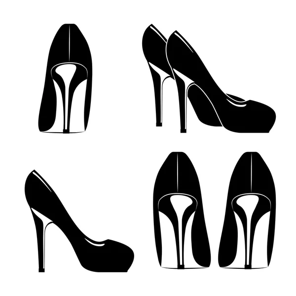 Modevormgeving womens schoenen — Stockvector