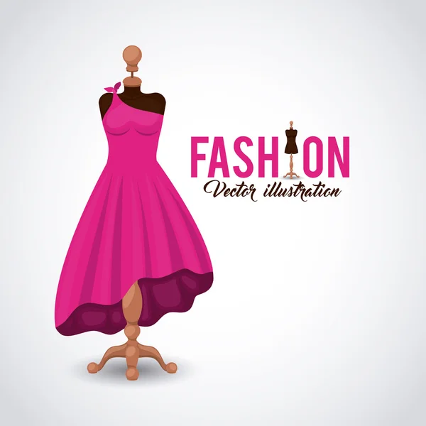 Diseño de moda femenina — Vector de stock