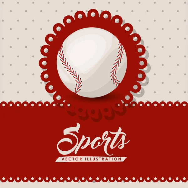 Design da liga de beisebol — Vetor de Stock