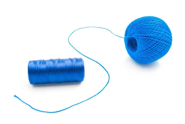 青い糸のスプール — ストック写真