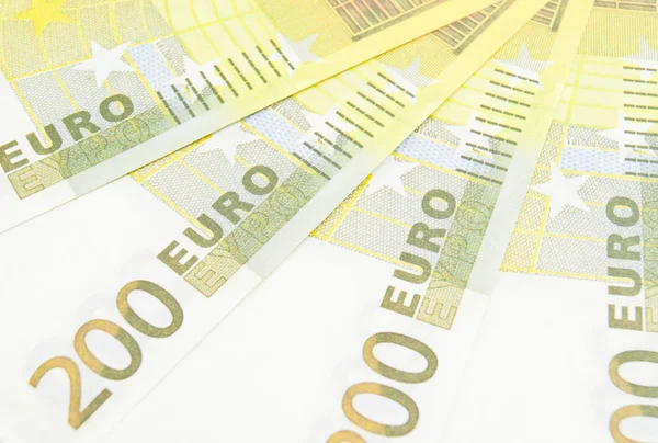 Sommige nota's van tweehonderd euro — Stockfoto