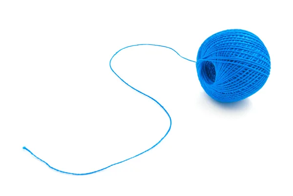 Blue spool of thread — Stock Photo, Image