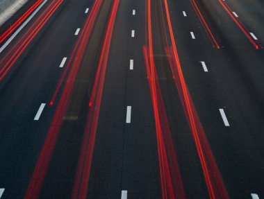 akşam otoyolda trafik