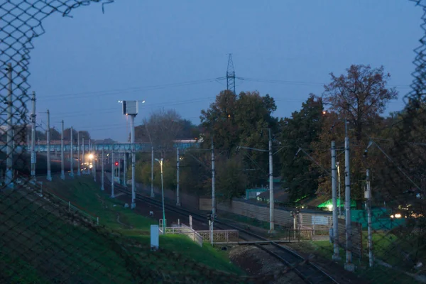 Utsikt över järnvägen passage — Stockfoto