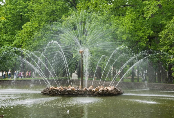 Fontaine dans le parc Images De Stock Libres De Droits