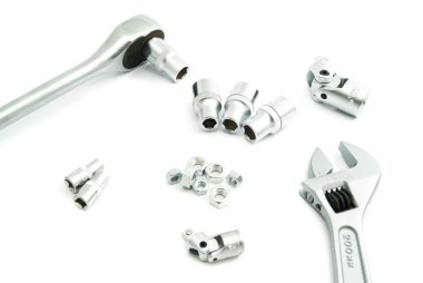 ayarlanabilir anahtar, kilit ve vidalar 