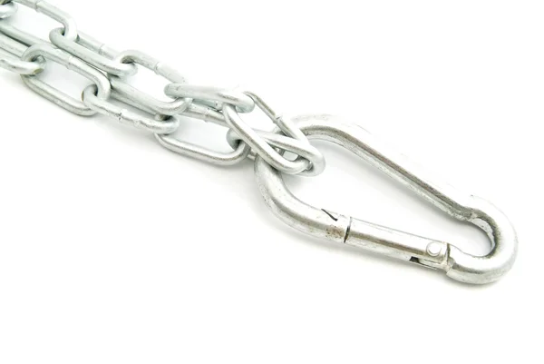 Kette mit Karabiner — Stockfoto