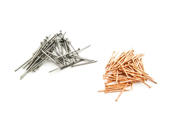 Heaps of different nails — Stock Photo, Image