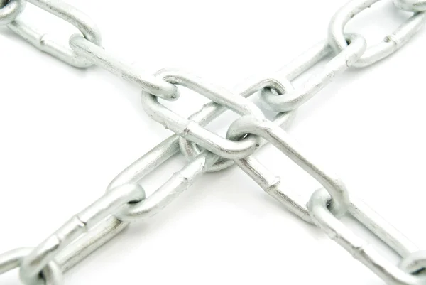 Two steel chains — Stock Photo, Image