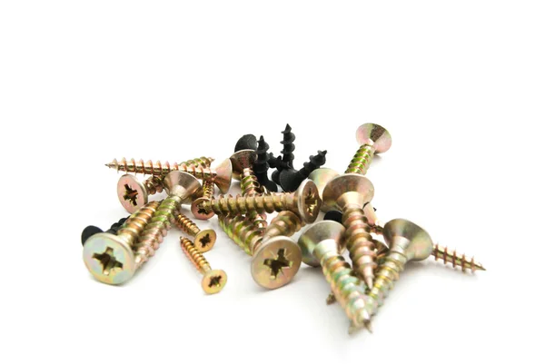 Heap of different screws — Stock Photo, Image