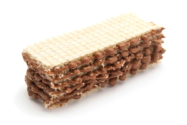 Läckra wafer med choklad — Stockfoto