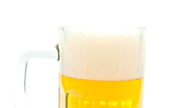 Beer in glass closeup — Stock Photo, Image