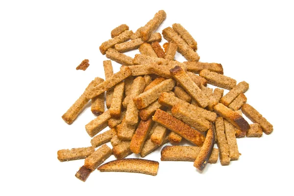 Heap of tasty crackers closeup — Stock Photo, Image