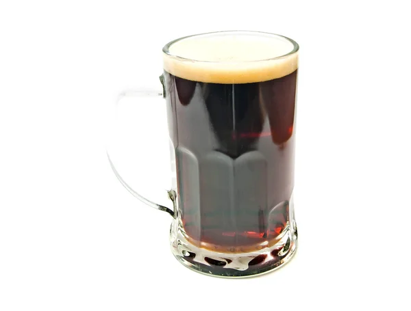 Becher dunkles Bier — Stockfoto