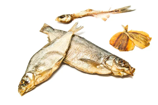 干し魚とスケルトンのクローズ アップ — ストック写真