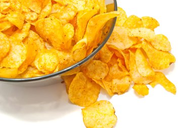 bir kase tatlı patates cipsi