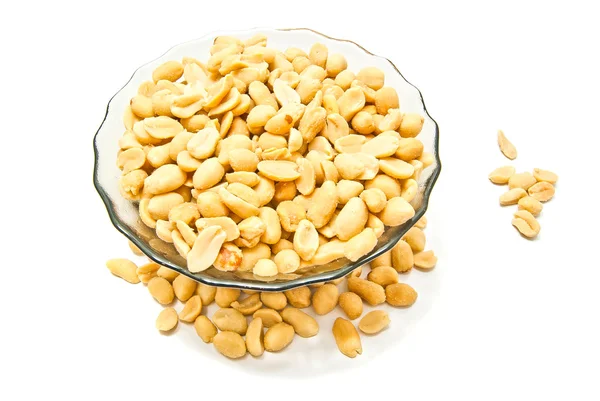 Dish with yummy roasted peanuts — Stock Photo, Image