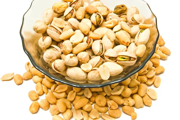 Pistácios e amendoins — Fotografia de Stock