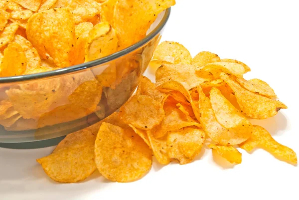 Lekkere aardappelchips — Stockfoto