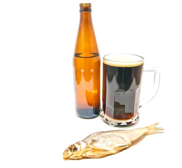 Birra scura e stoccafisso — Foto Stock