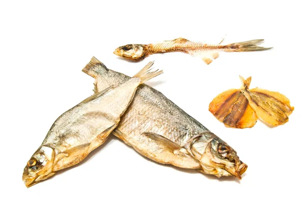 Uzené ryby a kostra — Stock fotografie