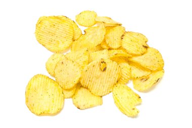 lezzetli oluklu patates cipsi