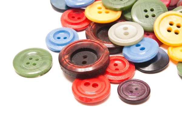 Some colorful buttons on white — Stock Photo, Image