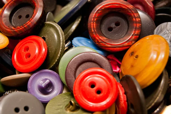 Texture of many colorful buttons — Stock Photo, Image