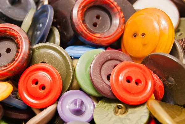 Texture of different colored buttons — Stock Photo, Image