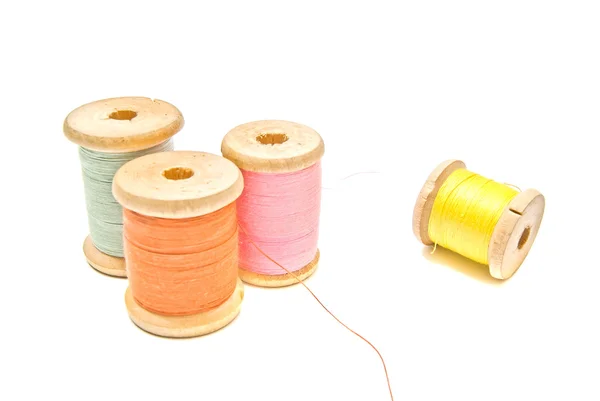 Spools of different thread — Stock Photo, Image