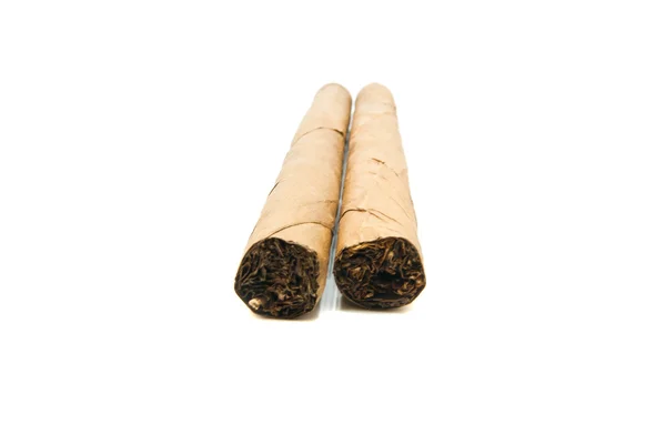 Dwa kubańskie cygara — Zdjęcie stockowe