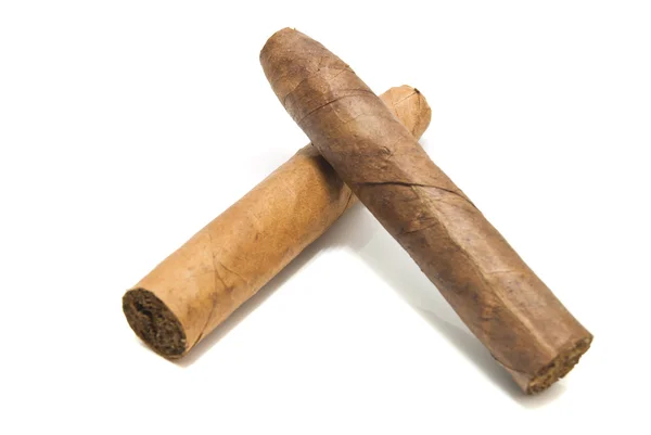 Two cigar on white — Stock Photo, Image